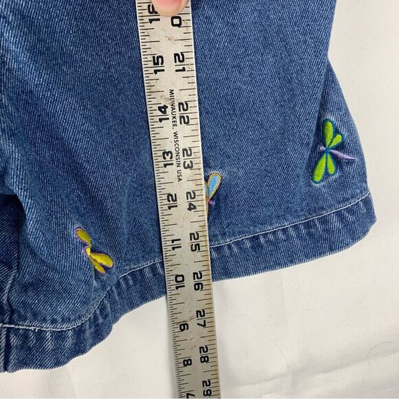 Vintage Tweety Bird Looney tunes girls size 8 denim shortalls overalls cartoon 9 - Picture 11 of 11